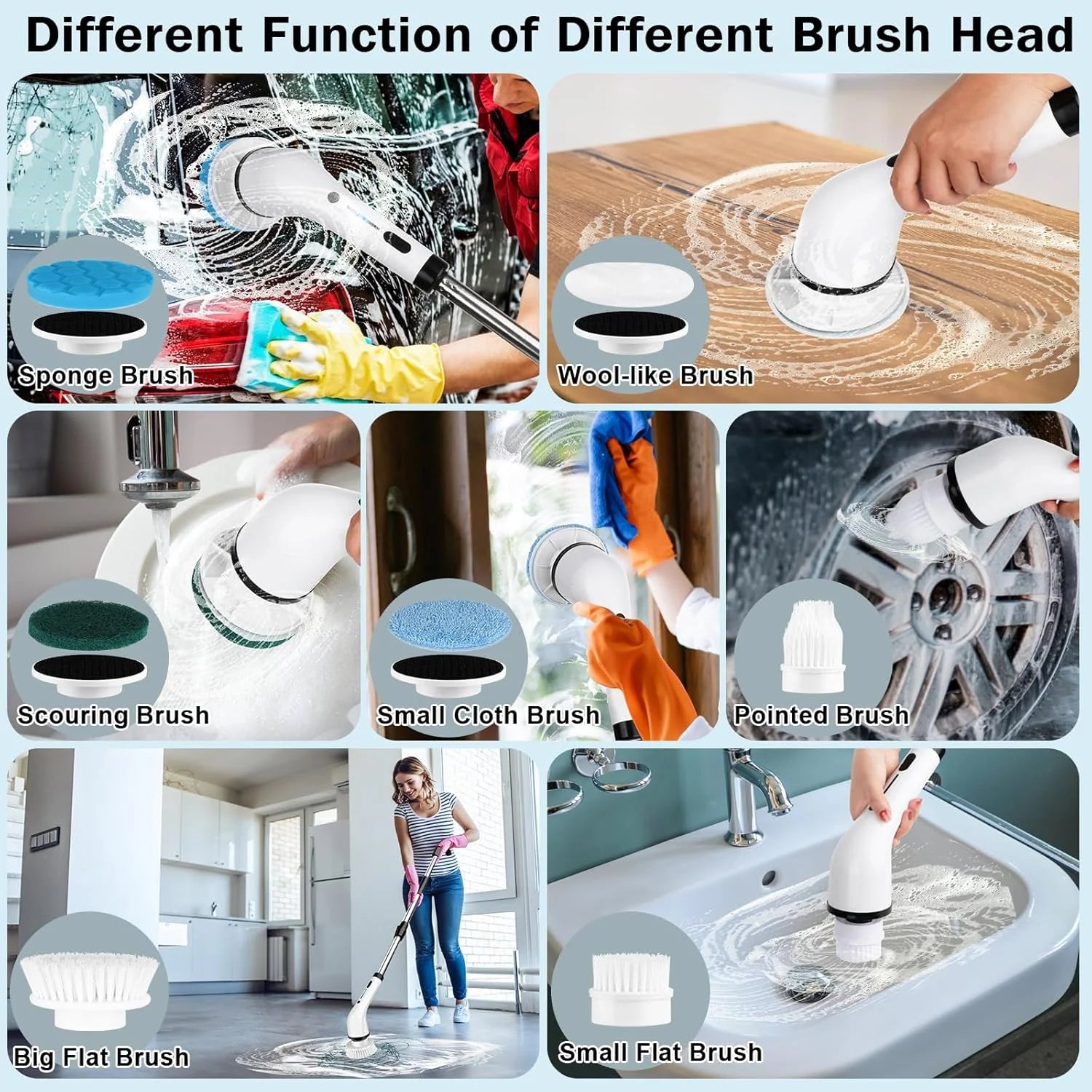 Cepillo De Limpeza Multifuncional 9 En 1